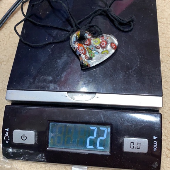 🖤Murano millefiori heart glass pendant necklace - Picture 5 of 7